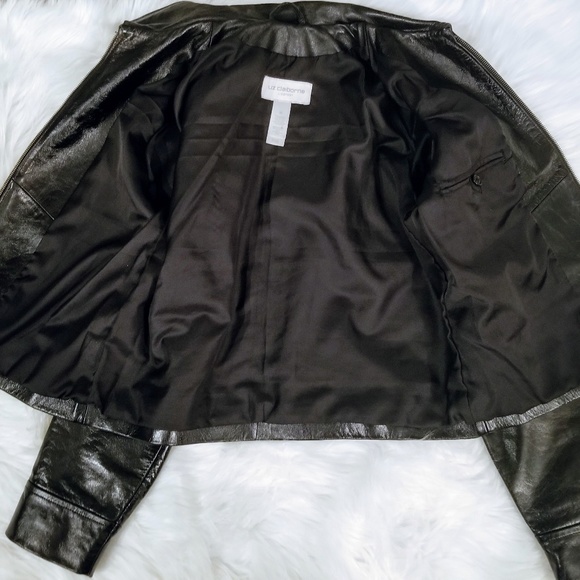 LIZ CLAIBORNE Lizsport Leather Jacket - Picture 3 of 8